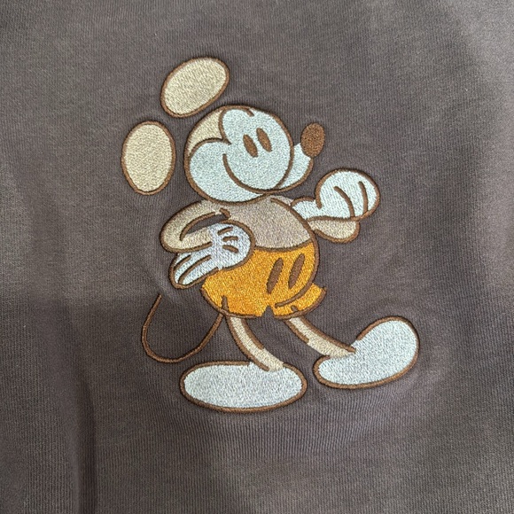 Disney Brown Crewneck Sweater with Mickey Mouse - Picture 2 of 9